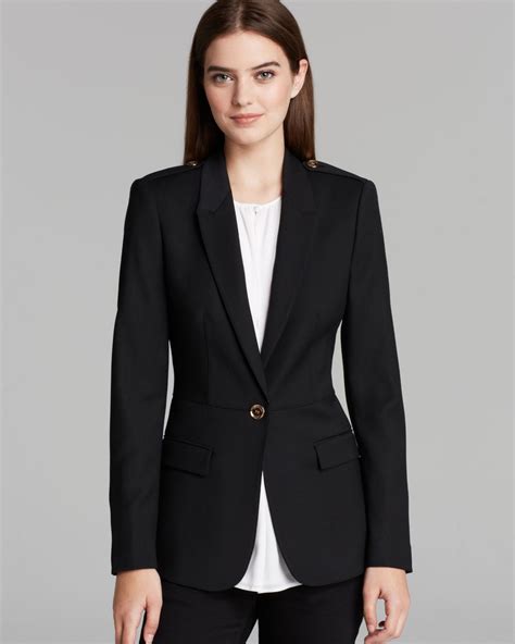 burberry blazer black|Burberry blazer for women.